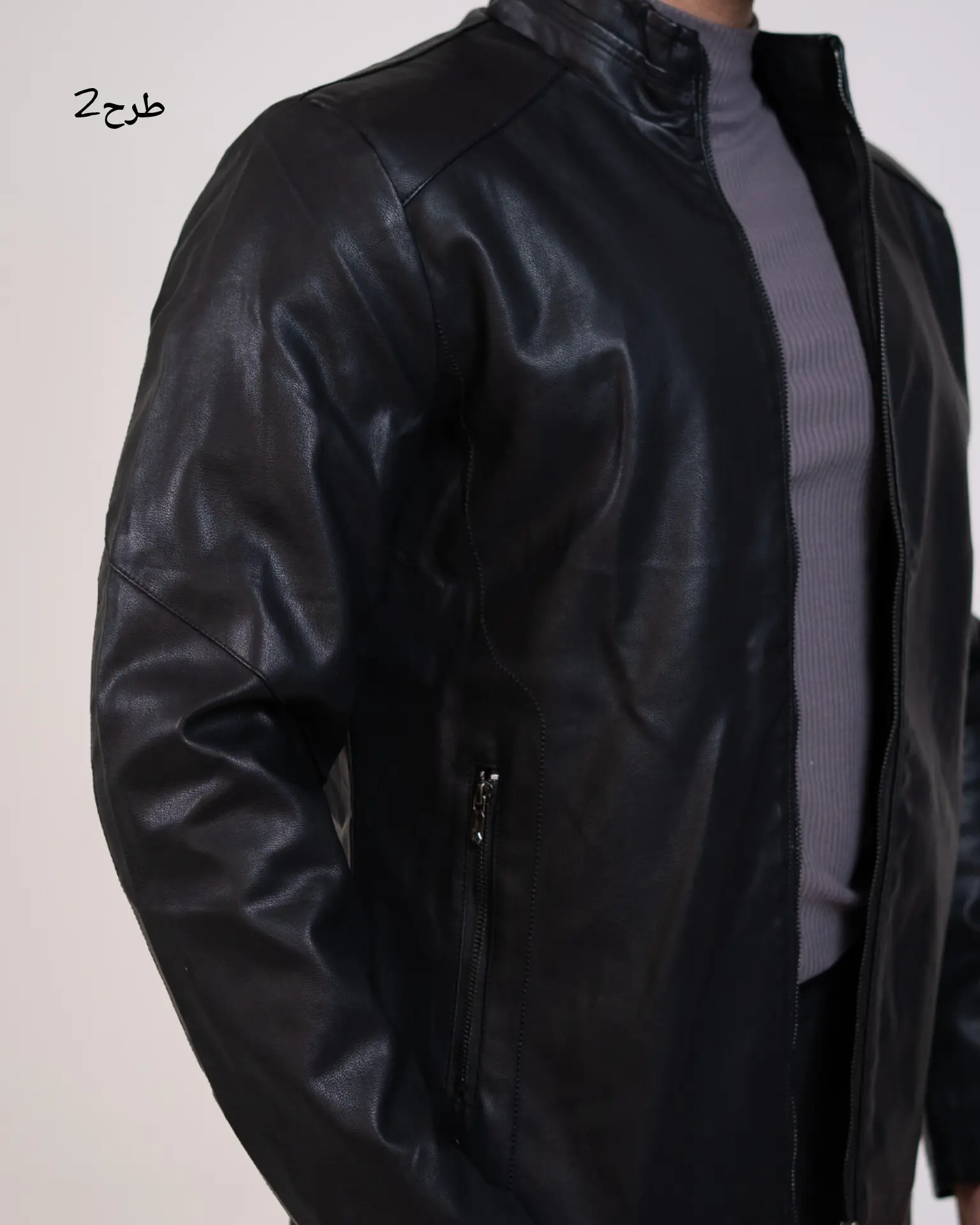 کاپشن چرم کلاسیک آرمان-کد5487